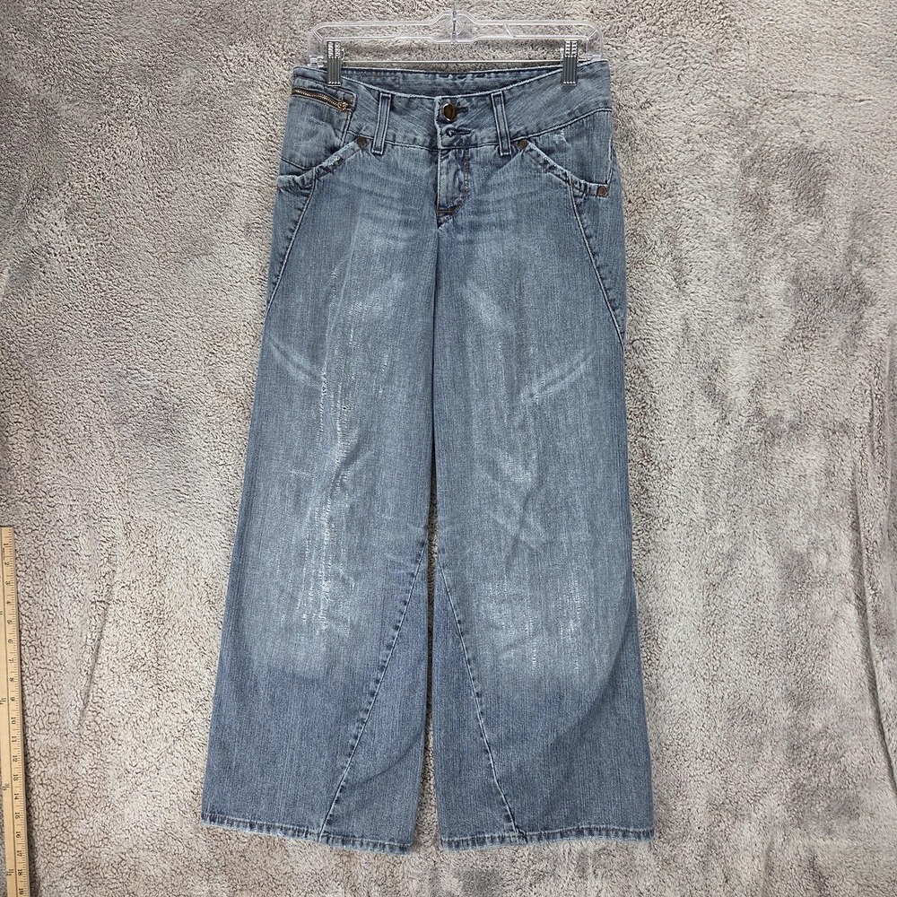 Vintage Levis Engineered Jeans Womens Blue Twisted Wide Leg Baggy Fits 29x30